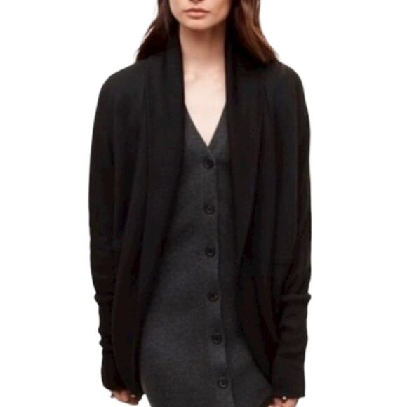 Aritzia Wilfred Black Diderot Cardigan Sweater SZ XXS - SM - Picture 2 of 7